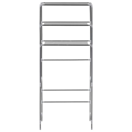 VIDAXL-LAGE ROK für Boven Waschmaschine 3-layer 69x28x169 cm Silber