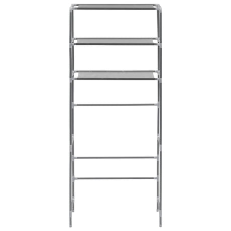 VIDAXL-LAGE ROK für Boven Waschmaschine 3-layer 69x28x169 cm Silber