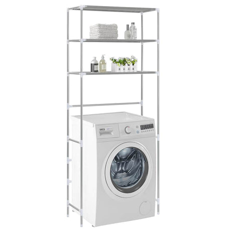 VIDAXL-LAGE ROK für Boven Waschmaschine 3-layer 69x28x169 cm Silber
