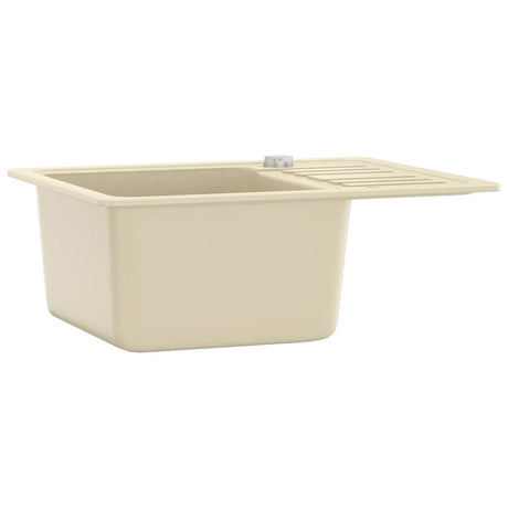 VIDAXL SINACK Einer Schüssel Granit Beige