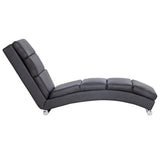 Vidaxl chaise longue kunstleer grijs