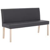 Vidaxl bankje 139,5 cm kunstleer grijs