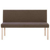 Vidaxl bankje 139,5 cm polyester bruin