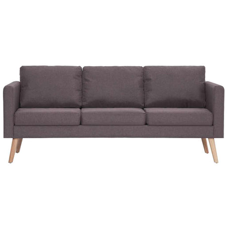 Vidaxl driezitsbank stof taupe