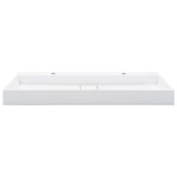 Vidaxl Washbeer 120x46x11 cm Mineralguss Marmorguss Weiß