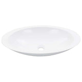 Vidaxl Washbeasin 59.3x35.1x10.7 cm Mineralguss Marmorguss Weiß