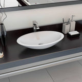 Vidaxl Washbeasin 59.3x35.1x10.7 cm Mineralguss Marmorguss Weiß