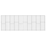 Vidaxl Schanskorf Wand mit Deckel 600x30x200 cm verzinkter Stahl