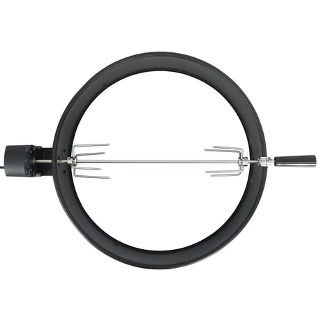 Vidaxl BBQ Rotisserie Ring 57 cm Schwarz