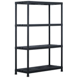 VIDAXL -LAGE RAGS 2 PCS 220 kg 90 x 40 x 138 cm Kunststoff Schwarz