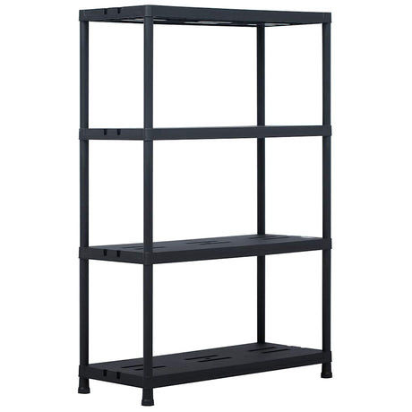 VIDAXL -LAGE RAGS 2 PCS 220 kg 90 x 40 x 138 cm Kunststoff Schwarz