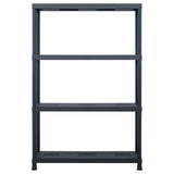 VIDAXL -LAGE RAGS 2 PCS 220 kg 90 x 40 x 138 cm Kunststoff Schwarz