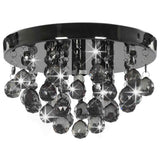 Vidaxl Deckenlampe mit rauchigen Perlen um G9 Schwarz