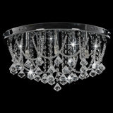 Vidaxl Deckenlampe mit Kristallperlen um 4xg9 silberfarben