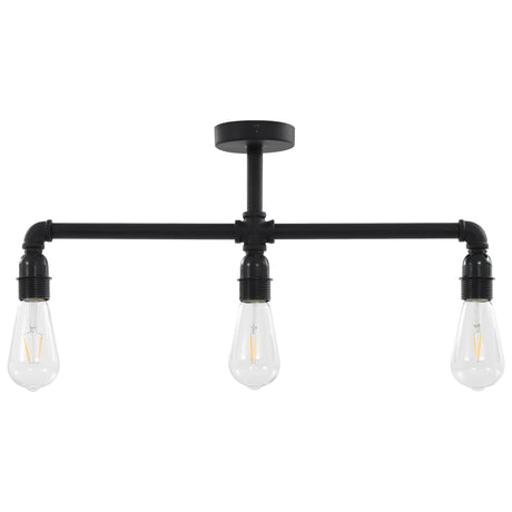 Vidaxl Deckenlampe 3xe27 Schwarz