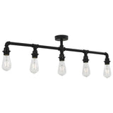 Vidaxl Deckenlampe 5xe27 Schwarz