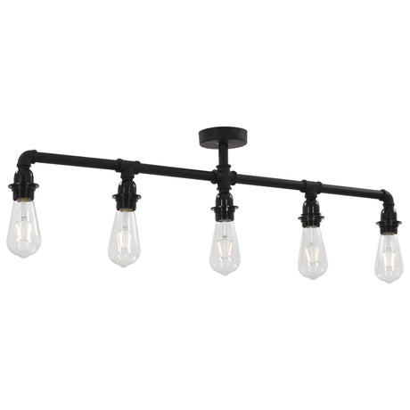 Vidaxl Deckenlampe 5xe27 Schwarz