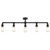 Vidaxl Deckenlampe 5xe27 Schwarz