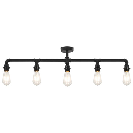 Vidaxl Deckenlampe 5xe27 Schwarz