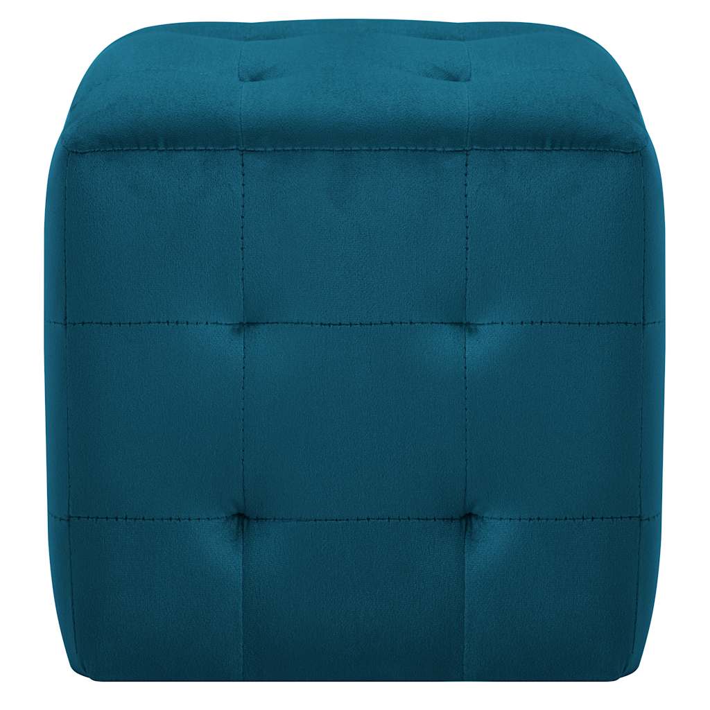 Vidaxl nachtkastjes 2 st 30x30x30 cm fluweel blauw