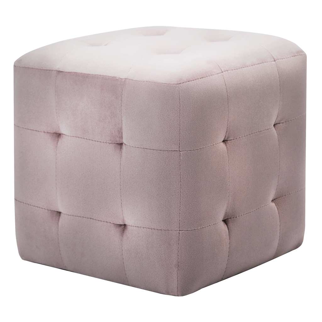 Vidaxl nachtkastjes 2 st 30x30x30 cm fluweel roze
