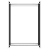 Vidaxl Kamin 80x35x120 cm Glasschwarz
