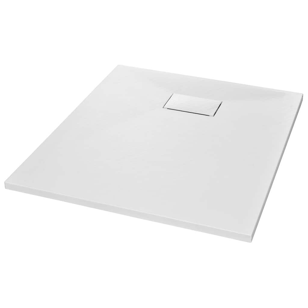 Vidaxl Duschschale 90x70 cm SMC Weiß