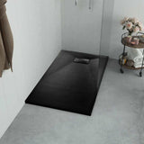 Vidaxl Duschschale 100x70 cm SMC Schwarz