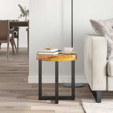 Vidaxl salontafel 40x45 cm massief teakhout en polyresin