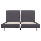 Vidaxl bedframe kunstleer grijs 140x200 cm