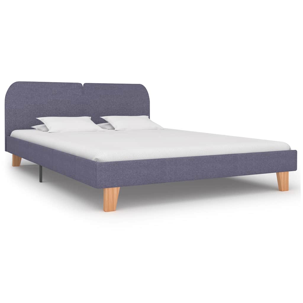 Vidaxl bedframe stof lichtgrijs 180x200 cm