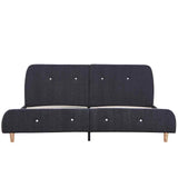 Vidaxl bedframe stof donkergrijs 160x200 cm