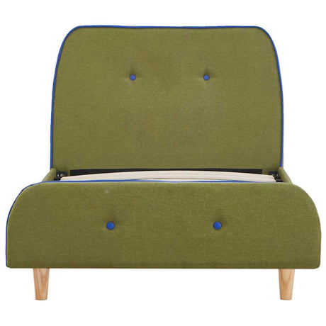 Vidaxl bedframe stof groen 90x200 cm