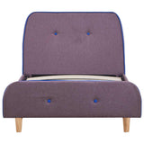 Vidaxl bedframe stof taupe 90x200 cm