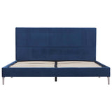 Vidaxl bedframe stof blauw 160x200 cm