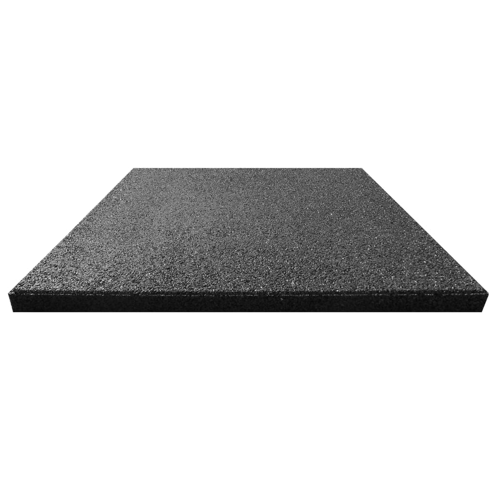 Vidaxl Valt Tiles 12 ST 50 x 50 x 3 cm Gummischwarz