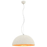Vidaxl Hanging Lampe E27 Ø50 cm Weiß und Gold
