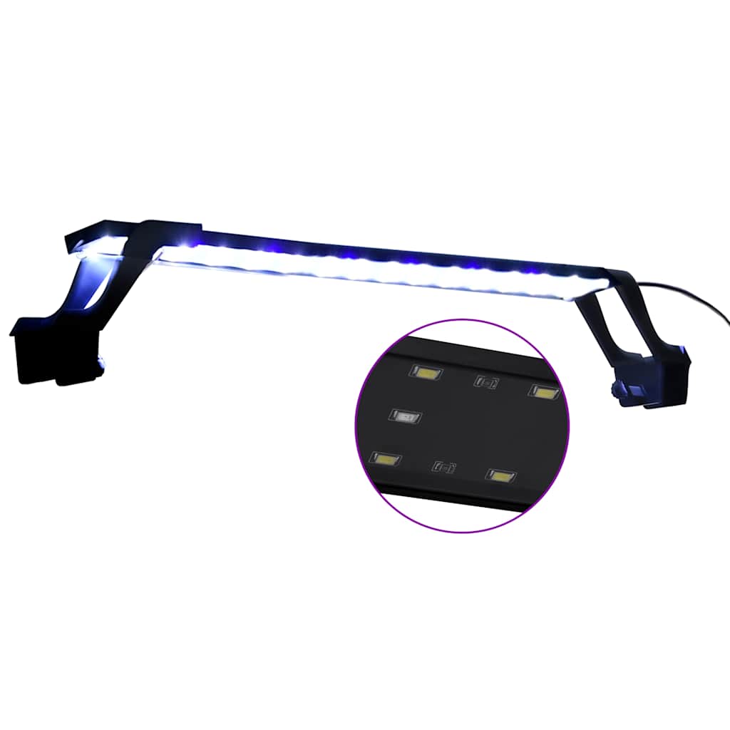 VidaXL Aquariumlampe mit Klemmen LED 55-70 cm blau und weiß
