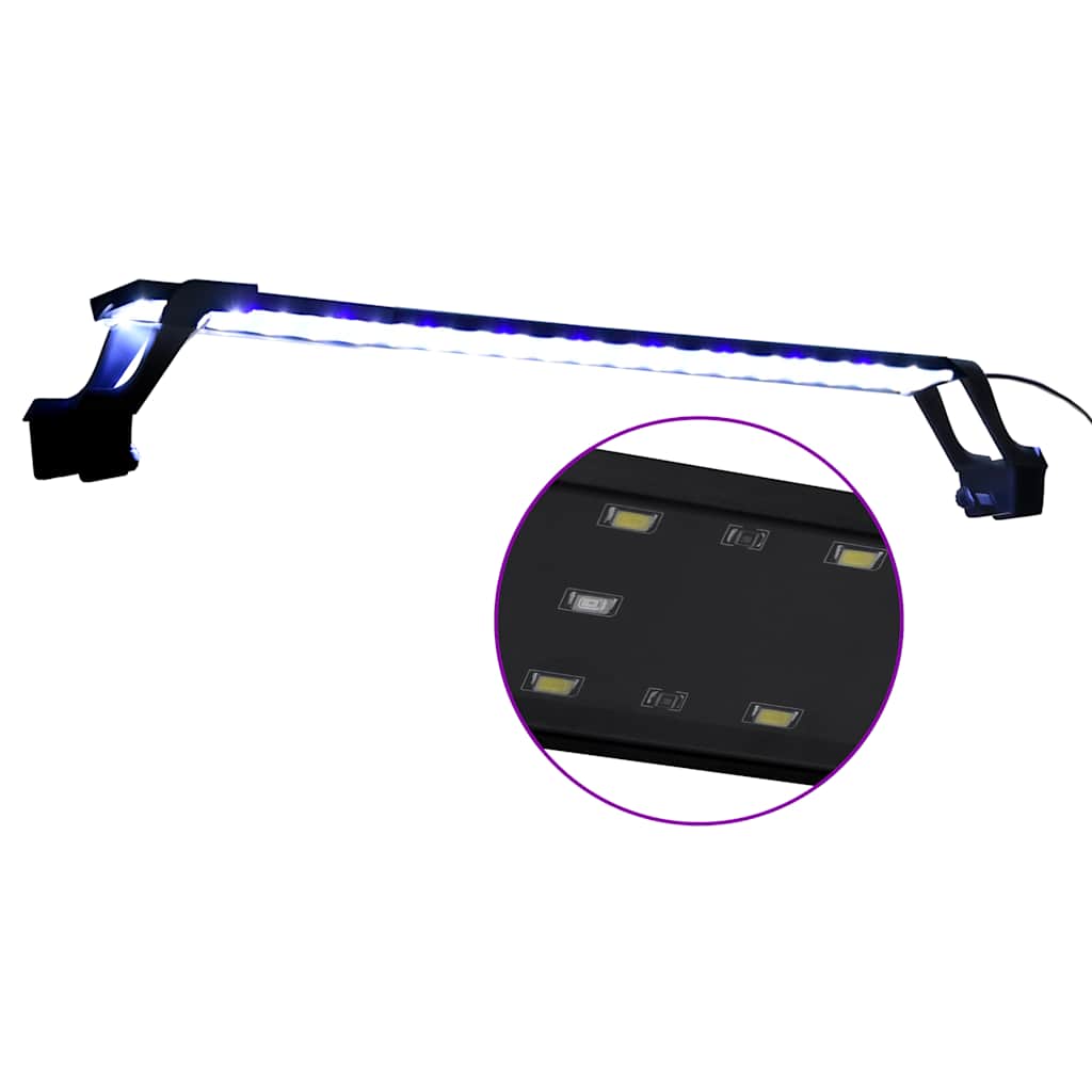 VidaXL Aquariumlampe mit Klemmen LED 75-90 cm blau und weiß