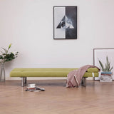 Vidaxl slaapbank met twee kussens polyester groen