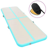 Vidaxl Gymnastics Matte mit Pumpen aufblasbar 500x100x10 cm PVC Grün