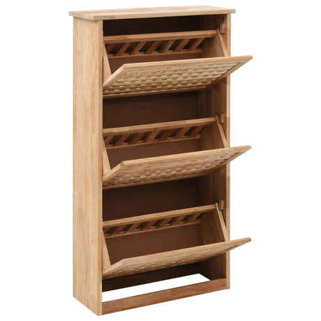 Vidaxl Schuhschrank 55x20x104 cm Festes Walnussholz