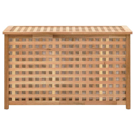 Vidaxl Waschkorb 77,5 x 37,5 x 46,5 cm Festes Walnussholz
