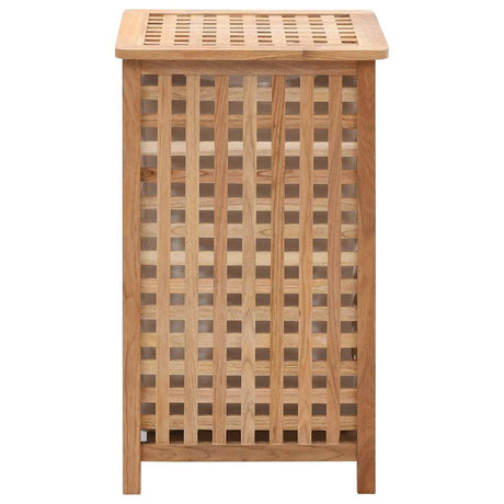 Vidaxl Waschkorb 39x39x65 cm Festes Walnussholz