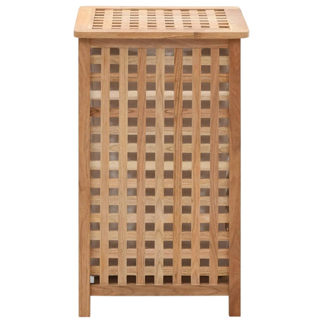 Vidaxl Waschkorb 39x39x65 cm Festes Walnussholz