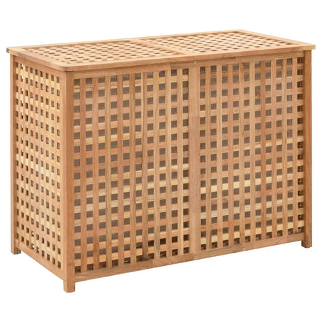 Vidaxl Waschkorb 87.5x46x67 Solid Walnussholz