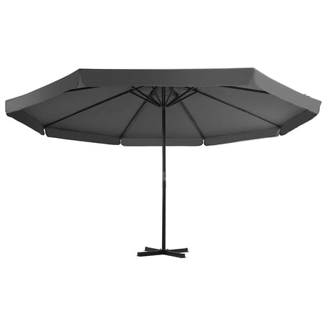 VIDAXL -Parasol mit tragbarem Basis -Anthrazit -ausgelöst