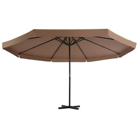 Vidaxl Parasol mit tragbarem Basistaupe