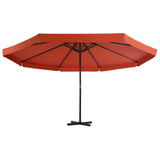 Vidaxl Parasol mit tragbarem Basis -Terrakotta hell