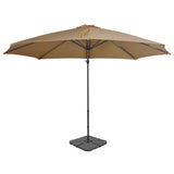 Vidaxl Parasol mit tragbarem Basistaupe